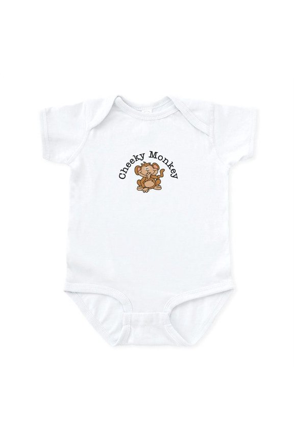 - Cheeky Monkey Infant Bodysuit - Baby Light Bodysuit, Size Newborn - 24 Months