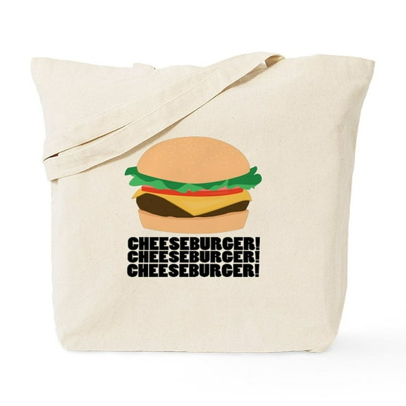 CafePress - Cheeseburger Tote Bag - Unisex Canvas Tote Bag, Beige, 1-Piece