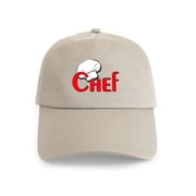 CafePress - Chef Cap - Adjustable 100% Brushed Unisex Casual Cotton Baseball Cap, Beige, 1