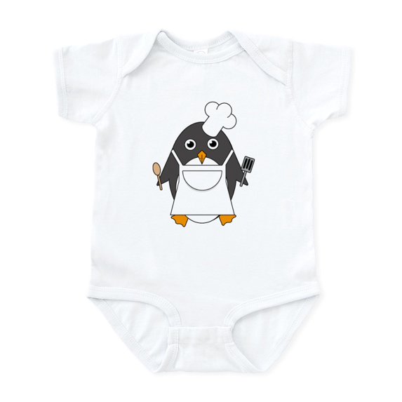 CafePress - Chef Penguin - Baby Light Bodysuit, Size Newborn - 24 Months