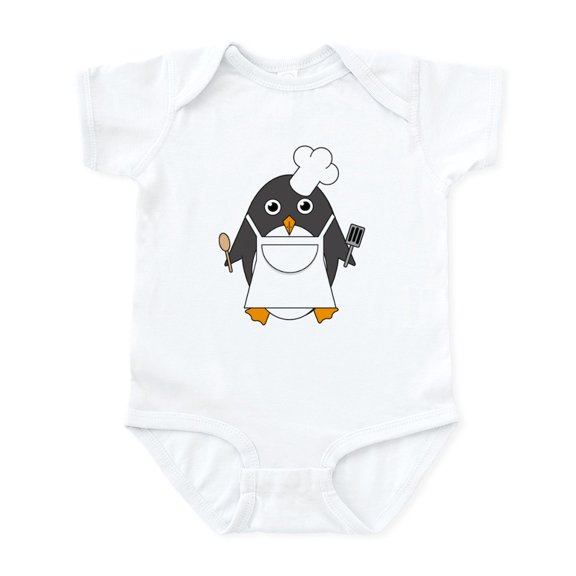 CafePress - Chef Penguin - Baby Light Bodysuit, Size Newborn - 24 Months