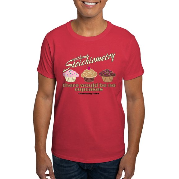 CafePress - Chemistry Cupcakes Dark T Shirt - Men's Classic Graphic Cotton T-Shirt