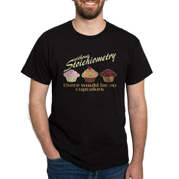 CafePress - Chemistry Cupcakes Dark T Shirt - Men's Classic Graphic Cotton T-Shirt