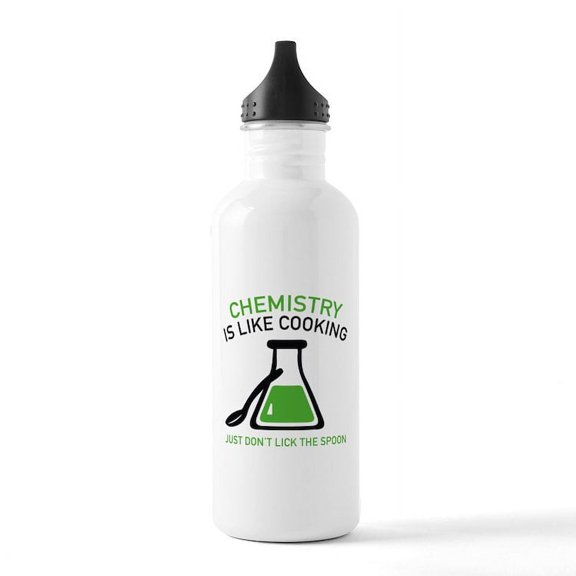 CafePress - Chemistry Is Like Cooking Stainless Water Bottle 1 - Stainless Steel Water Bottle, Sports Bottle, 1.0L
