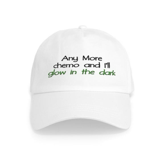 CafePress - Chemo Glow In The Dark Cap - Adjustable 100% Brushed Unisex Casual Cotton Baseball Cap, Beige, 1
