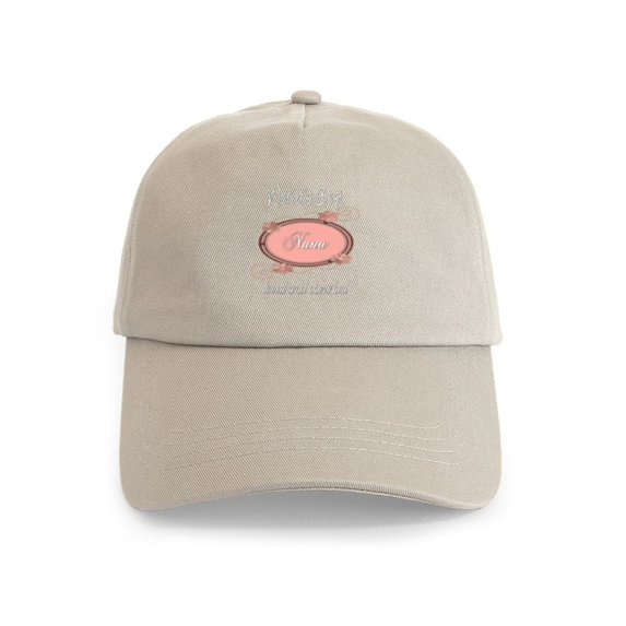 CafePress - Cherished Nana Cap - Adjustable 100% Brushed Unisex Casual Cotton Baseball Cap, Beige, 1
