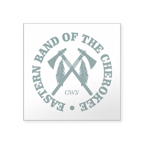 CafePress - Cherokee (Eastern Band) Sticker - Square Sticker 3" x 3"