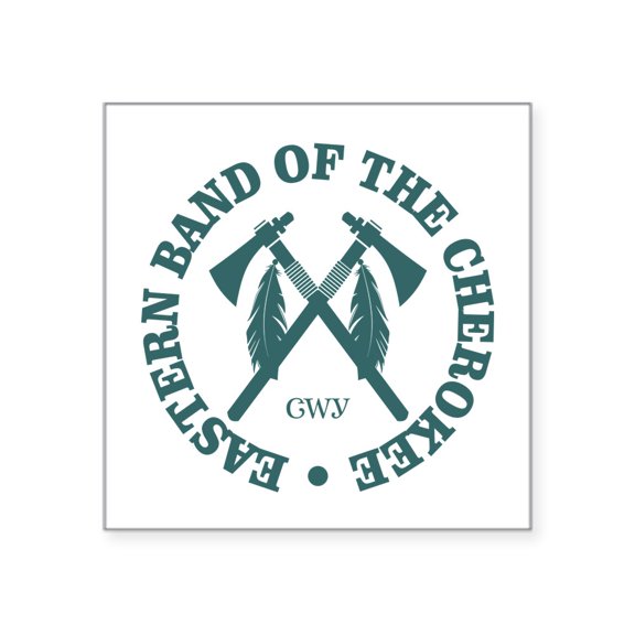 CafePress - Cherokee (Eastern Band) Sticker - Square Sticker 3" x 3"