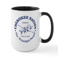 thumbnail image 1 of CafePress - Cherokee Nation Ceramic Mug - 15 oz Ceramic Large White Novelty Mug, 1 of 4
