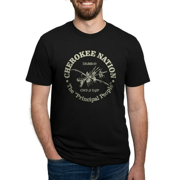 CafePress - Cherokee Nation T Shirt - Mens Tri-blend T-Shirt