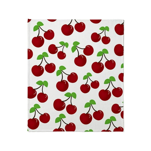 CafePress - Cherries Throw Blanket - Soft Fleece Throw Blanket, 50"x60" for All Ages