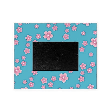 CafePress - Cherry Blossoms Blue Pattern - Decorative 8x10 Picture Frame