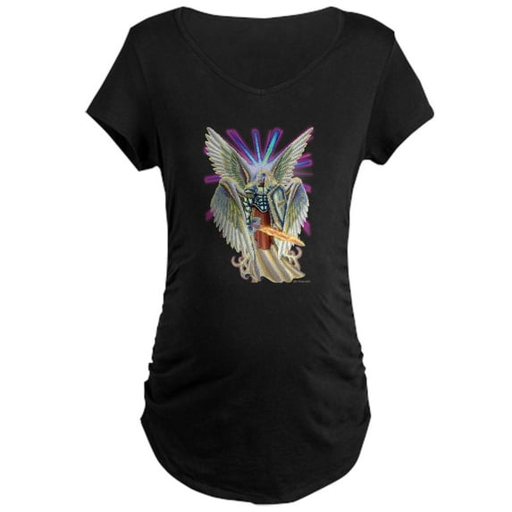 CafePress - Cherub Angel Maternity T Shirt - Maternity Dark T-Shirt