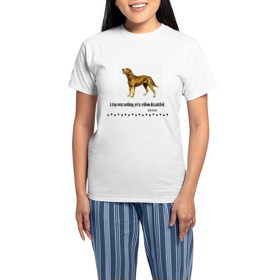 CafePress - Chesapeake Bay Retriever Quote Pajamas - Women's Short Sleeve Print T-Shirt and Pants Light Cotton Pajama Set