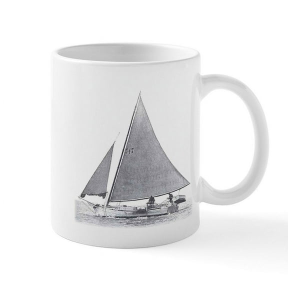 CafePress - Chesapeake Bay Skipjack Mug - 11 oz Ceramic Mug - Novelty Coffee Tea Cup