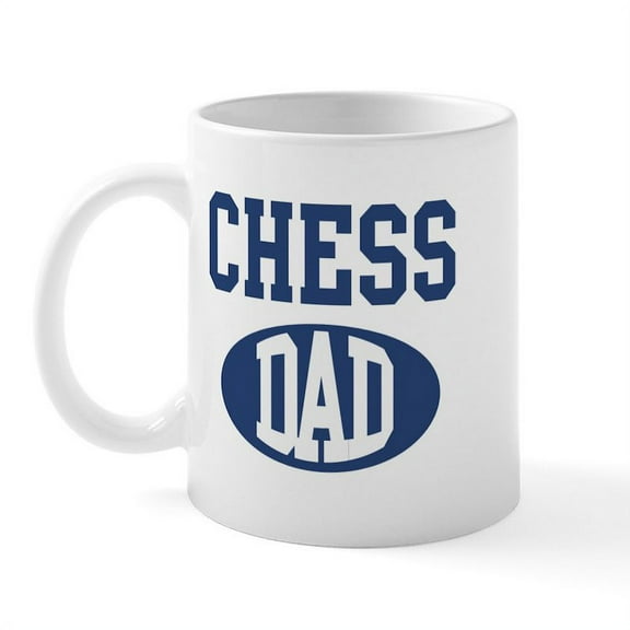CafePress - Chess Dad Mug - 11 oz Ceramic Mug - Novelty Coffee Tea Cup
