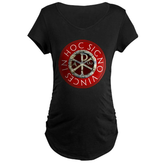 CafePress - Chi Rho Maternity Dark T Shirt - Maternity Dark T-Shirt
