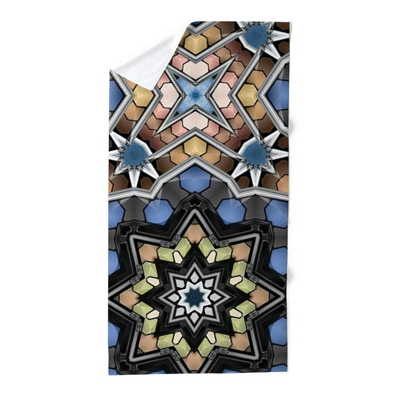 CafePress - Chic GEOMETRIC PATTERN - Large Beach Towel, Soft 30"x60" Towel with Unique Design