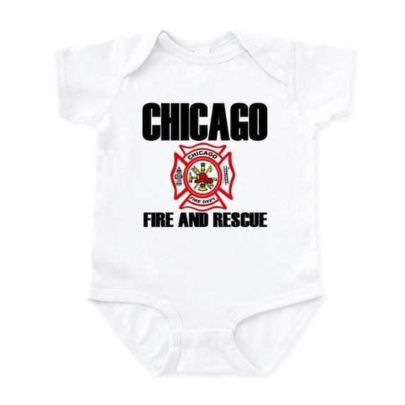CafePress - Chicago Fire Department Infant Bodysuit - Baby Light Bodysuit, Size Newborn - 24 Months