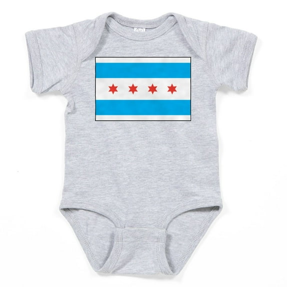 CafePress - Chicago Flag - Cute Infant Bodysuit Baby Romper - Size Newborn - 24 Months