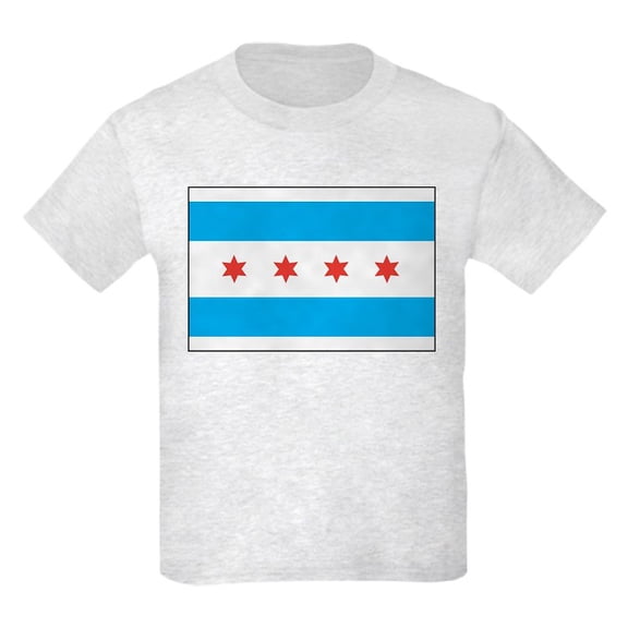 CafePress - Chicago Flag Kids T Shirt - Light T-Shirt Kids XS-XL
