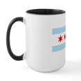 thumbnail image 1 of CafePress - Chicago Flag Large Mug - 15 oz Ceramic Large White Novelty Mug, 1 of 4
