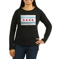 thumbnail image 1 of CafePress - Chicago Flag Long Sleeve T Shirt - Women's Long Sleeve Graphic Tee Casual Fit, 1 of 4