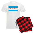 thumbnail image 1 of CafePress - Chicago Flag Men's Light Pajamas - Men's Light Loose Fit Cotton Pajama Set, 1 of 7