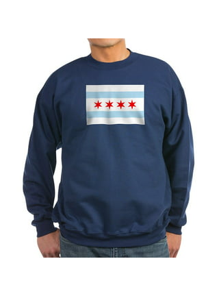 Chicago Flag Crew Neck Sweatshirt - dark grey - Great Chicago Gifts
