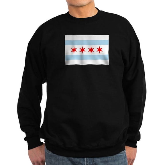 CafePress - Chicago Flag Sweatshirt - Classic Crew Neck Sweatshirt