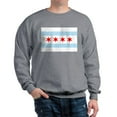 thumbnail image 1 of CafePress - Chicago Flag Sweatshirt - Crew Neck Sweatshirt, 1 of 4
