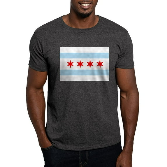 CafePress - Chicago Flag T Shirt - Men's Classic Graphic Cotton T-Shirt