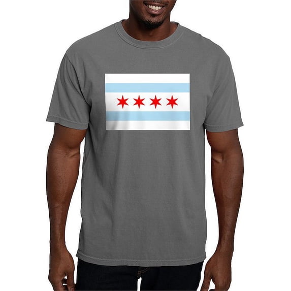 CafePress - Chicago Flag T Shirt - Mens Comfort Colors Shirt