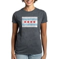thumbnail image 1 of CafePress - Chicago Flag T Shirt - Women's Traditional Fit Dark T-Shirt, 1 of 4