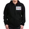 thumbnail image 1 of CafePress - Chicago Flag Zip Hoodie - Zip Hoodie, Classic Hooded Sweatshirt with Metal Zipper, 1 of 4