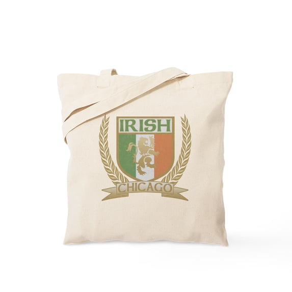 CafePress - Chicago Irish Crest Tote Bag - Unisex Canvas Tote Bag, Beige, 1-Piece