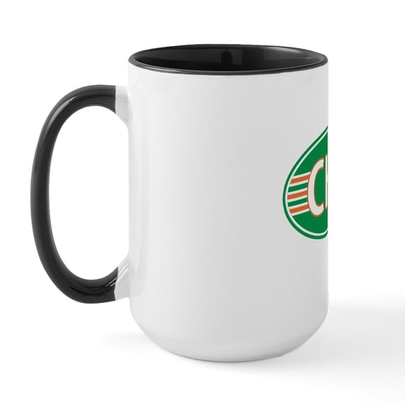 CafePress - Chicago Irish Flag Sticker Large Mug - 15 oz Ceramic Large White Novelty Mug