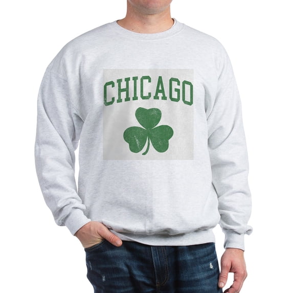 CafePress - Chicago Irish Sweatshirt - Crew Neck Sweatshirt
