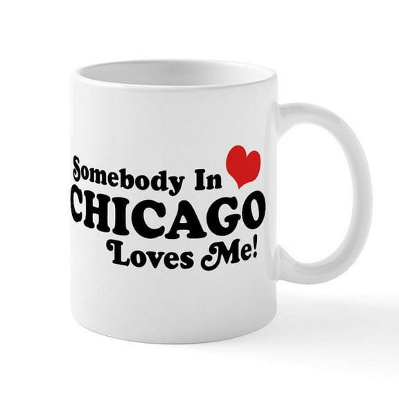 CafePress - Chicago Mug - 11 oz Ceramic Mug - Novelty Coffee Tea Cup