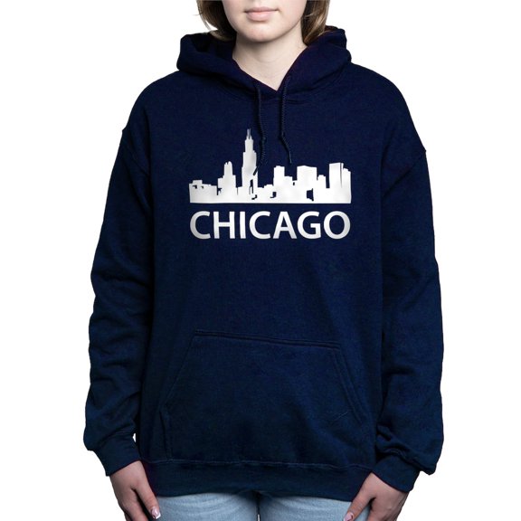 CafePress - Chicago Skyline - Pullover Hoodie, Classic & Comfortable Hooded Sweatshirt
