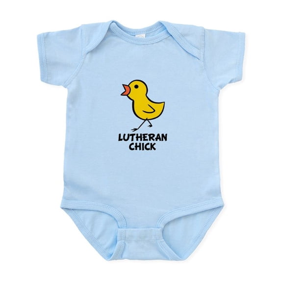 CafePress - Chick Infant Bodysuit - Baby Light Bodysuit, Size Newborn - 24 Months