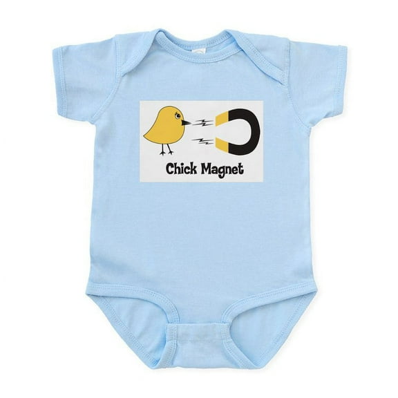 CafePress - Chick Magnet Infant Bodysuit - Baby Light Bodysuit, Size Newborn - 24 Months