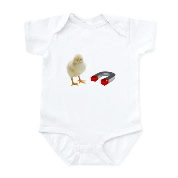 CafePress - Chick Magnet Onesie - Baby Light Bodysuit, Size Newborn - 24 Months