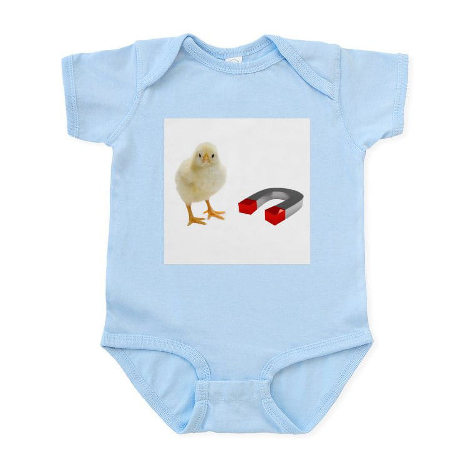 CafePress - Chick Magnet Onesie - Baby Light Bodysuit, Size Newborn - 24 Months
