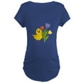 thumbnail image 1 of CafePress - Chick With Tulips Maternity T Shirt - Maternity Dark T-Shirt, 1 of 3