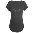thumbnail image 1 of CafePress - Chickadee Song Bird Maternity T Shirt - Maternity Dark T-Shirt, 1 of 3