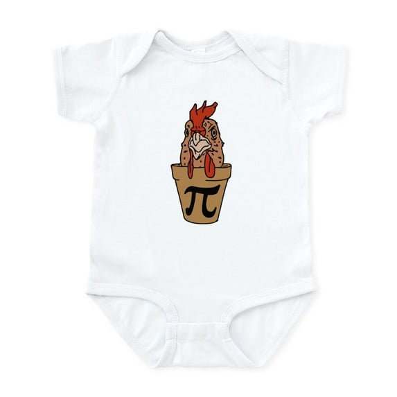 CafePress - Chicken Pot Pi Baby Light Bodysuit - Baby Light Bodysuit, Size Newborn - 24 Months
