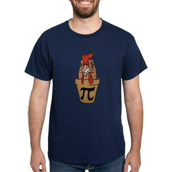 CafePress - Chicken Pot Pi Dark T Shirt - Men's Classic Graphic Cotton T-Shirt