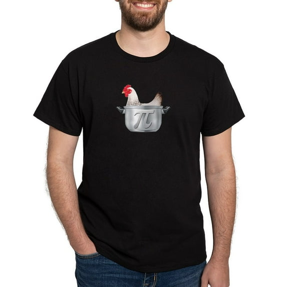 CafePress - Chicken Pot Pi Dark T Shirt - Men's Classic Graphic Cotton T-Shirt