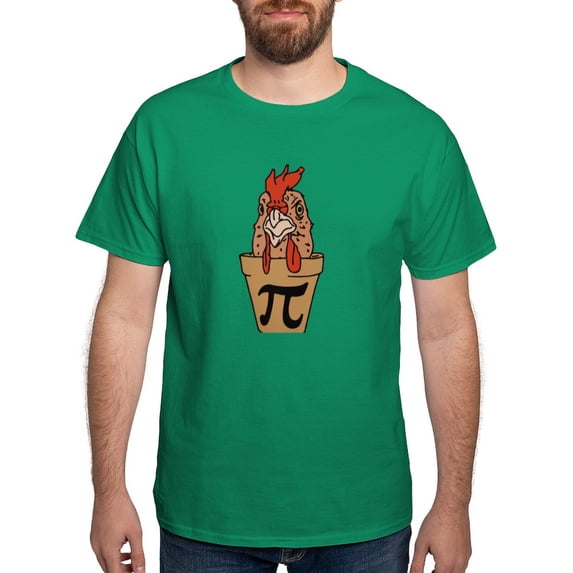 CafePress - Chicken Pot Pi Dark T Shirt - Men's Classic Graphic Cotton T-Shirt